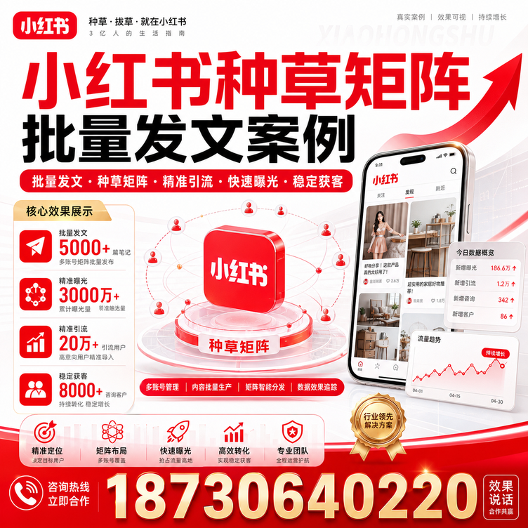那曲小红书种草矩阵批量发文案例